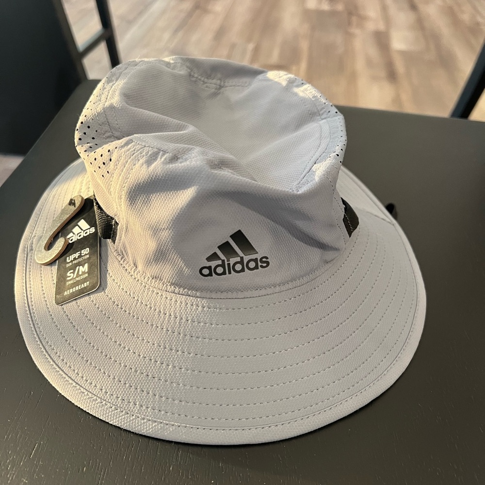 Adidas UPF 50 Light Gray Bucket Hat
